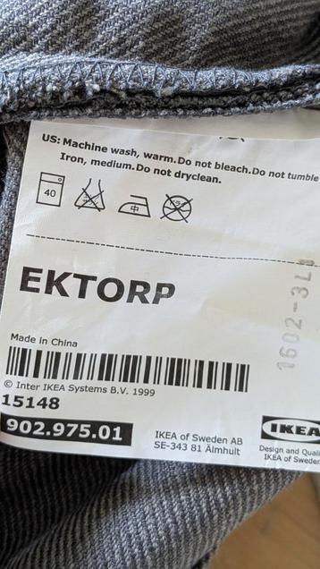 Ektorp fauteuil hoes, ikea ,grijs - afbeelding 7