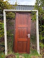 Houten Garagedeur met Kozijn, Ophalen, Gebruikt, 80 tot 100 cm, Garagedeur