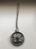 Vintage design ketting met hanger pewter Jorgen Jensen, Overige materialen, Gebruikt, Overige voorstellingen, Ophalen of Verzenden