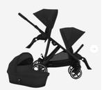 Cybex Gazelle S Zwart Duo Kinderwagen, Duowagen, Zo goed als nieuw, Ophalen, Kinderwagen