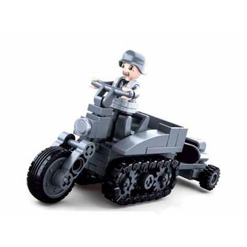 🎁 WW2 Bouwstenen - C22 - Duitse SD.KFZ.2 motor 🎁 beschikbaar voor biedingen