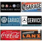 Mercedes Benz logo relief reclamebord van metaal wandbord, Nieuw, Ophalen of Verzenden