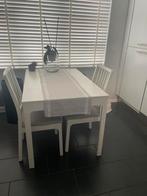 Eettafel Ekerdalen Ikea met 2 stoelen, Huis en Inrichting, Ophalen, Rechthoekig, 50 tot 100 cm