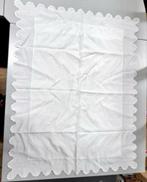 2x antiek witte linnen kussensloop geborduurd monogram 2X, Antiek en Kunst, Ophalen of Verzenden