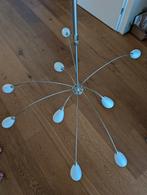Hanglamp uitschuifbaar met glazen kelkjes, Huis en Inrichting, Ophalen, Gebruikt