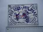 sticker Zijspan motorcross Jos Span Arie Maas sidecar cross, Verzamelen, Stickers, Verzenden