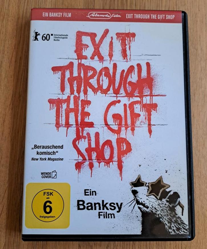 DVD Banksy Exit through the giftshop Engels gesproken, Cd's en Dvd's, Dvd's | Filmhuis, Zo goed als nieuw, Overige gebieden, Vanaf 9 jaar