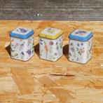 3 mini blikjes, Ophalen of Verzenden, Gebruikt, Thee, Overige merken