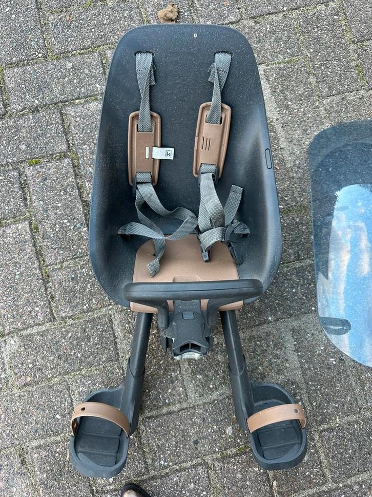 Urban Iki fietsstoel voor en achter, Fietsen en Brommers, Fietsaccessoires | Fietsstoeltjes, Gebruikt, Voetsteuntjes, Ophalen