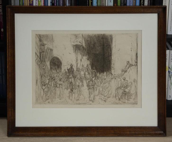 Marius Bauer ets, Antiek en Kunst, Kunst | Etsen en Gravures, Ophalen of Verzenden