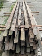 Hardhouten palen met punt, 7cm x 7cm x 300cm, Tuin en Terras, Palen, Balken en Planken, Ophalen, Palen, Zo goed als nieuw, Hardhout