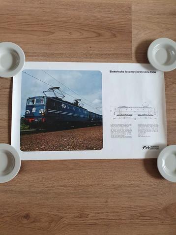 Poster NS met trein uit 1970 beschikbaar voor biedingen