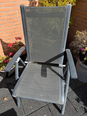 Tuinstoelen met kussens (2x) - Donkergrijs beschikbaar voor biedingen