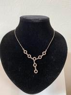 Ketting zilver met marcasiet, Ophalen of Verzenden, Zilver
