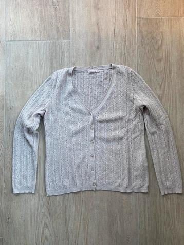 Esqualo kabel vest beige maat XL beschikbaar voor biedingen