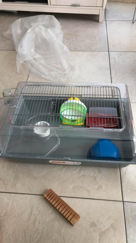 Hamster hok, Dieren en Toebehoren, Knaagdieren en Konijnen | Hokken en Kooien, Gebruikt, Hok, Minder dan 60 cm, Minder dan 75 cm