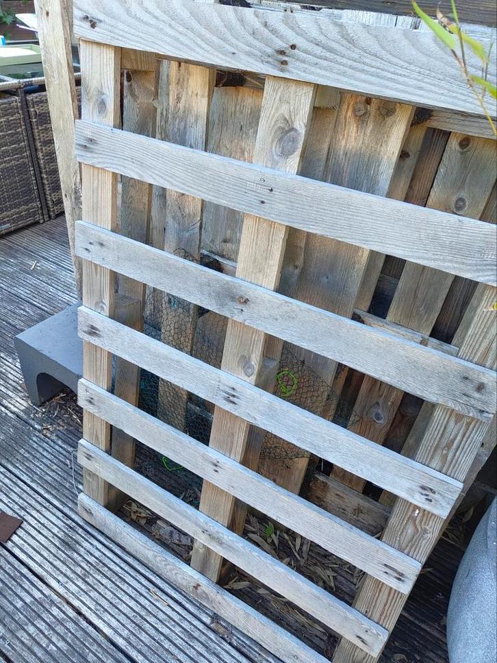 GRATIS 4 Gebruikte Pallets - Ideaal voor DIY projecten!, Tuin en Terras, Palen, Balken en Planken, Gebruikt, Overige typen, Minder dan 180 cm