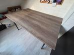 Tafel met zwarte poten - 140x90cm, Ophalen, Gebruikt, 100 tot 150 cm, 50 tot 100 cm