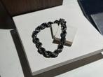 Brede Sterling Zilveren Rope Armband, Ophalen of Verzenden, Gebruikt, Zilver, Zilver