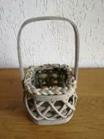 Rotan mand , glas voor  kerststuk of theelichtje  € 5,00, Mand, Rond, Nieuw, Ophalen of Verzenden