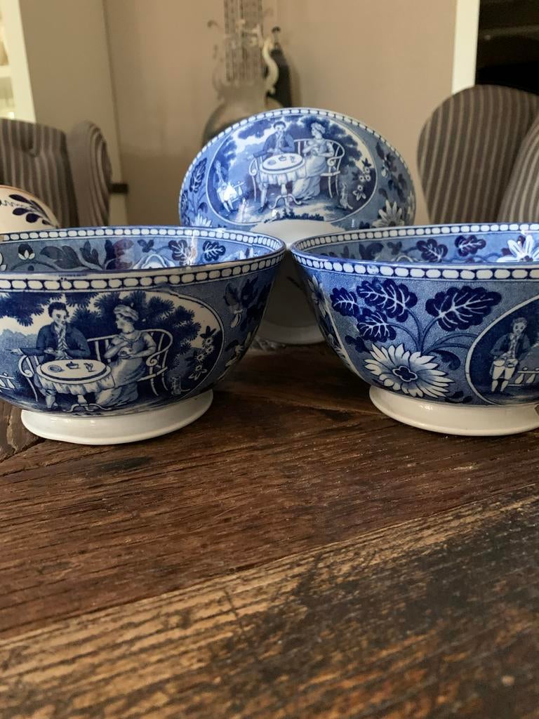 Antiek Engels Aardewerk Set dawson teadrinker, Antiek en Kunst, Ophalen of Verzenden
