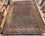 Vintage handgeknoopt oosters tapijt herati 370x252, 200 cm of meer, 200 cm of meer, Overige kleuren, Gebruikt