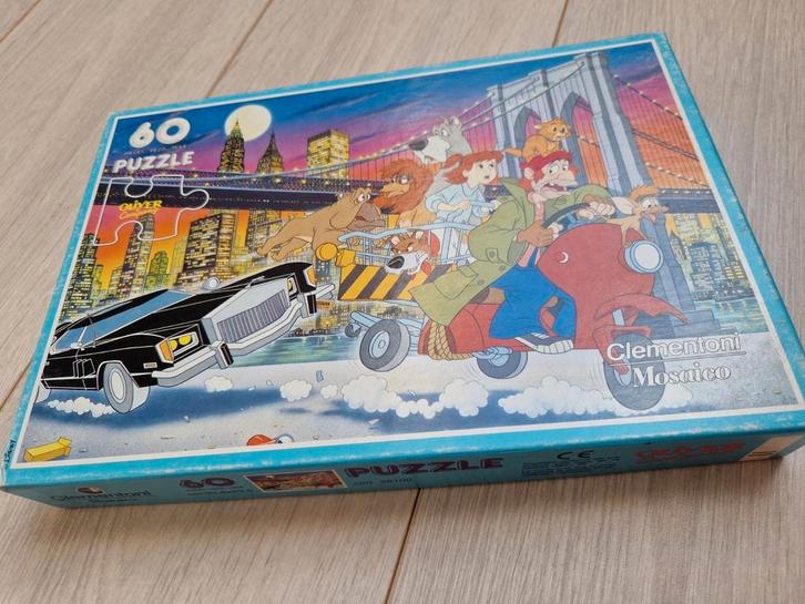 1988 oliver and company & co puzzle puzzel en walt disney, Verzamelen, Disney, Zo goed als nieuw, Overige typen, Overige figuren