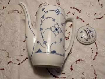 Jager eisenberg blau saks koffiepot met deksel. Vintage uit  beschikbaar voor biedingen