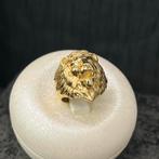 14k gouden leeuw kop ring nieuw, Sieraden, Tassen en Uiterlijk, Ringen, Ophalen of Verzenden, Zo goed als nieuw, Goud