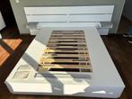 Nordli bedframe (Ikea) - Zo goed als nieuw!, Ophalen, Wit, Tweepersoons, Zo goed als nieuw
