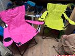 Opvouwbare campingstoelen 3 stuks, Caravans en Kamperen, Ophalen of Verzenden, Zo goed als nieuw, Campingstoel