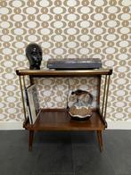 Vintage Bijzettafel/Platenkast/TV-meubel, Ophalen, Gebruikt, Vintage, 55 tot 75 cm