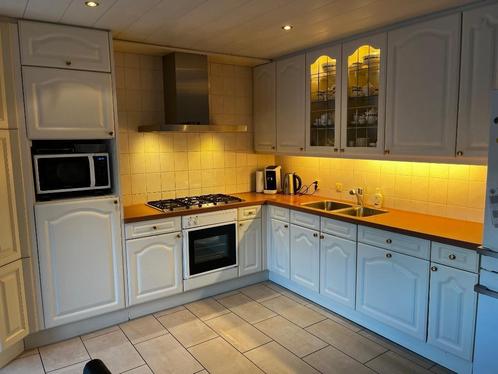 Keuken, Huis en Inrichting, Keuken | Complete keukens, Gebruikt, Dubbelwandige keuken, Crème, Composiet, Ophalen