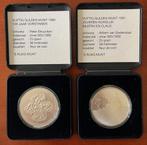 2 zilveren 50 gulden munten, Koningin Beatrix, Zilver, 50 gulden, Verzenden