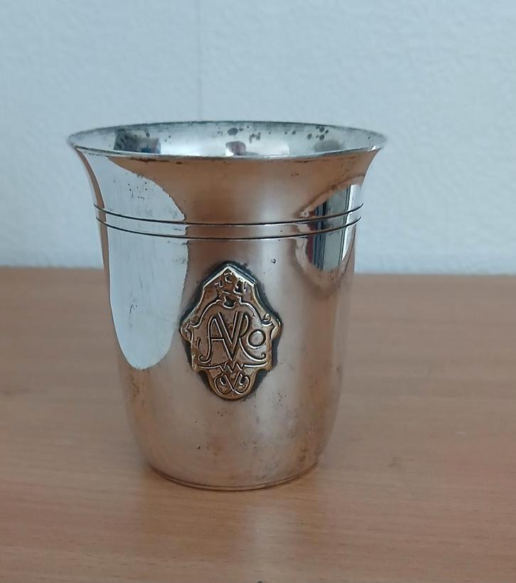 Vintage AVRO Solar90 Verzilverd Lepelvaasje, Antiek en Kunst, Curiosa en Brocante, Ophalen of Verzenden