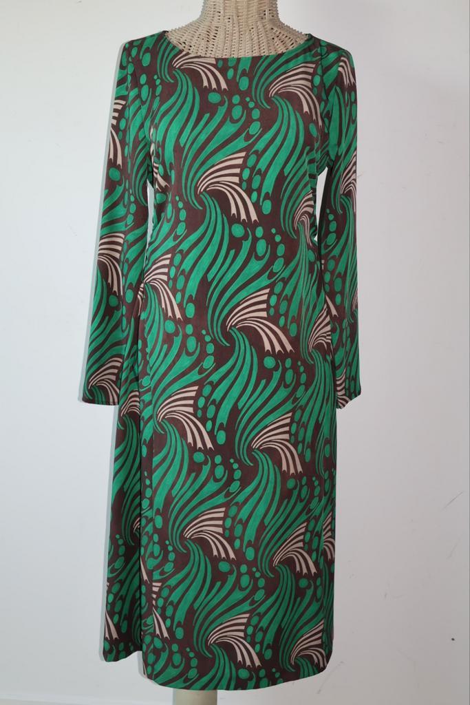 Maliparmi Lange Jurk Maat 38/M - Nieuw!, Kleding | Dames, Jurken, Nieuw, Groen, Onder de knie, Ophalen of Verzenden