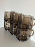 6x D.E. Moccona Glazen, Huis en Inrichting, Keuken | Servies, Glas of Glazen, Ophalen of Verzenden, Effen, Glas