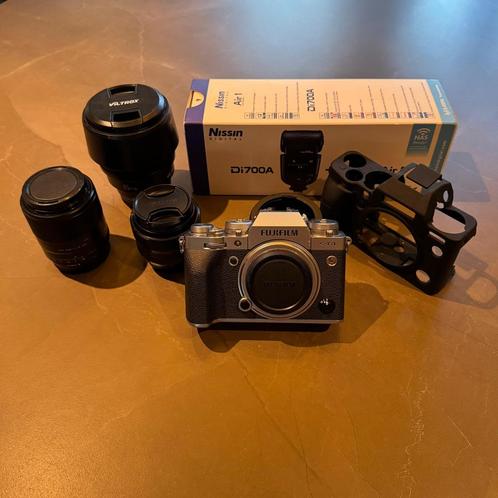 Complete Fujifilm X-T4 set met XT4 body, 3 lenzen en flitser, Audio, Tv en Foto, Fotocamera's Digitaal, Zo goed als nieuw, Fuji