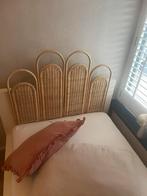 IKEA Eenpersoonsbed met Rotan Hoofdbord, Huis en Inrichting, Slaapkamer | Bedden, 90 cm, Eenpersoons, Wit, Ophalen of Verzenden