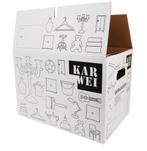 Verhuisdozen Karwei, 1x gebruikt, Doe-het-zelf en Verbouw, Kratten en Dozen, Ophalen, Doos, Minder dan 50 cm, Zo goed als nieuw