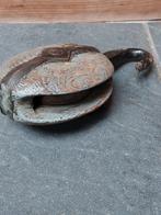 Oude Houten Katrol met Haak, Antiek en Kunst, Ophalen of Verzenden