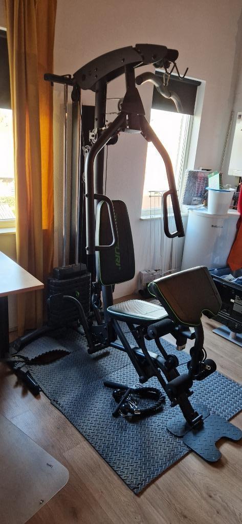 Tunturi HG60, Sport en Fitness, Fitnessapparatuur, Gebruikt, Krachtstation, Armen, Benen, Borst, Buik, Rug, Metaal, Ophalen