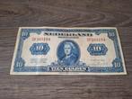 Biljet 10 gulden 1943, muntbiljet Wilhelmina, Postzegels en Munten, Bankbiljetten | Nederland, Ophalen of Verzenden, 10 gulden