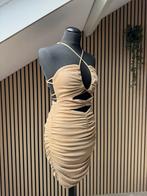 Oh polly jurk, Kleding | Dames, Jurken, Maat 38/40 (M), Beige, Nieuw, Ophalen of Verzenden