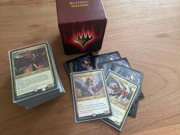 MTG Heavenly Inferno Commander Deck + Sleeves beschikbaar voor biedingen