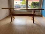 Massief eiken kloostertafel, Huis en Inrichting, Tafels | Eettafels, Ophalen, Eikenhout, Kloostertafel, 50 tot 100 cm