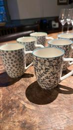 Mokken, theebekers Albert Heyn 6 stuks, Ophalen of Verzenden, Zo goed als nieuw, Overige stijlen, Kop(pen) en/of Schotel(s)