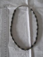 Stoere zwart zilverkl ketting goede staat, Ophalen of Verzenden, Zo goed als nieuw, Overige materialen