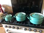 Pannen set emaille, Antiek en Kunst, Ophalen