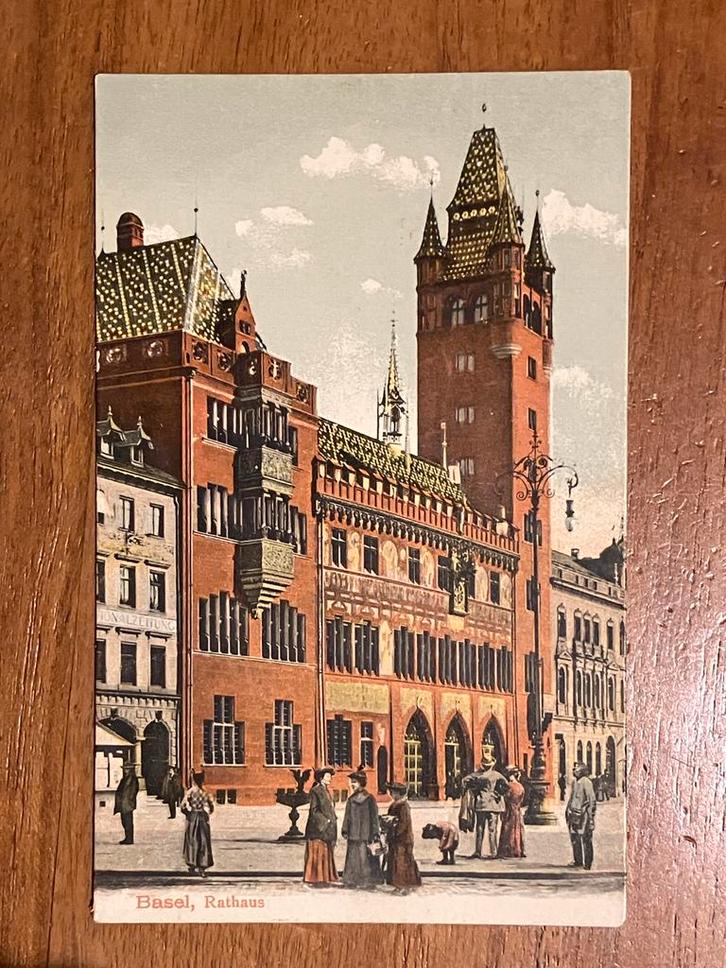 Bazel. Basel, Rathaus, Verzamelen, Ansichtkaarten | Buitenland, Ongelopen, Overig Europa, Voor 1920, Ophalen of Verzenden